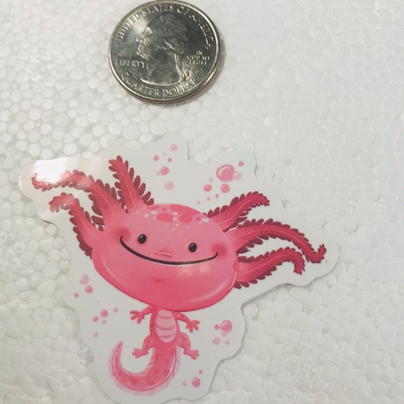 Funky Axolotl Crazy Trending WaterProof Single Decor Accent Sticker ✨HP✨ - Picture 3 of 3
